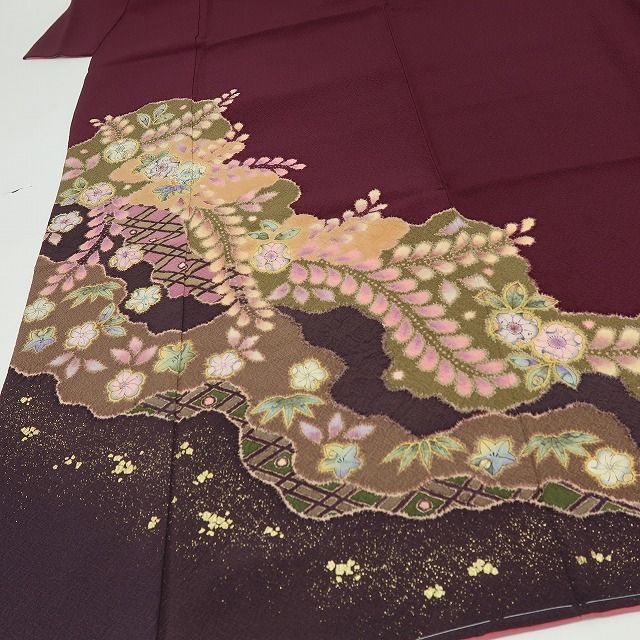 六花-RIKKA- 美品未着用 正絹 やまと誂製 翠山工房 桐屋の辻が花 浜