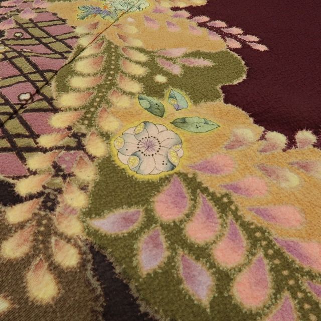 六花-RIKKA- 美品未着用 正絹 やまと誂製 翠山工房 桐屋の辻が花 浜