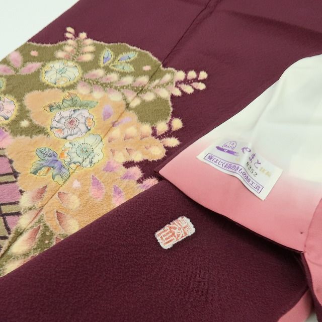 六花-RIKKA- 美品未着用 正絹 やまと誂製 翠山工房 桐屋の辻が花 浜