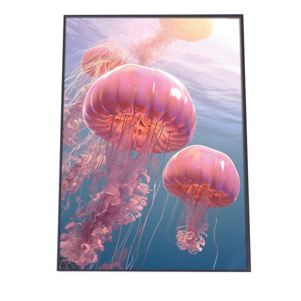 B3サイズ（約36x51cm）】【lh-poster-2661】クラゲ ポスター