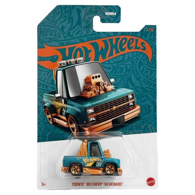 ホットウィール シボレー シェビー シルバラード 1983 ロードトリッピン トゥーンド 1983 シボレー シルバラード マテル ホットウィール 1/64