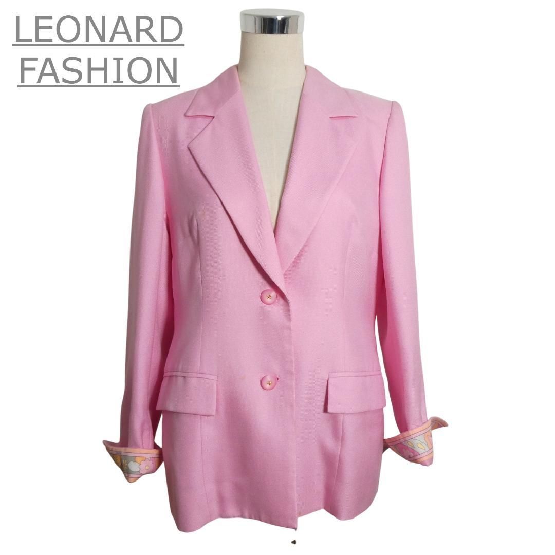 LEONARD FASHION レオナールファッション サイズ13AR ウール×シルク