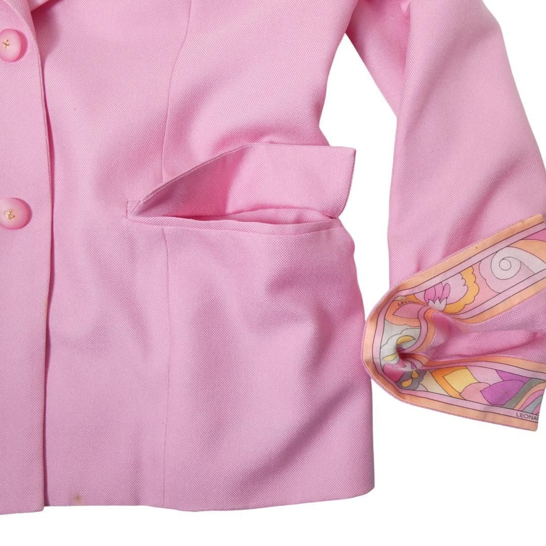 LEONARD FASHION レオナールファッション サイズ13AR ウール×シルク