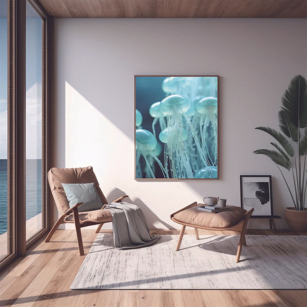 B2サイズ（約51x73cm）】【lh-poster-2670】クラゲ ポスター