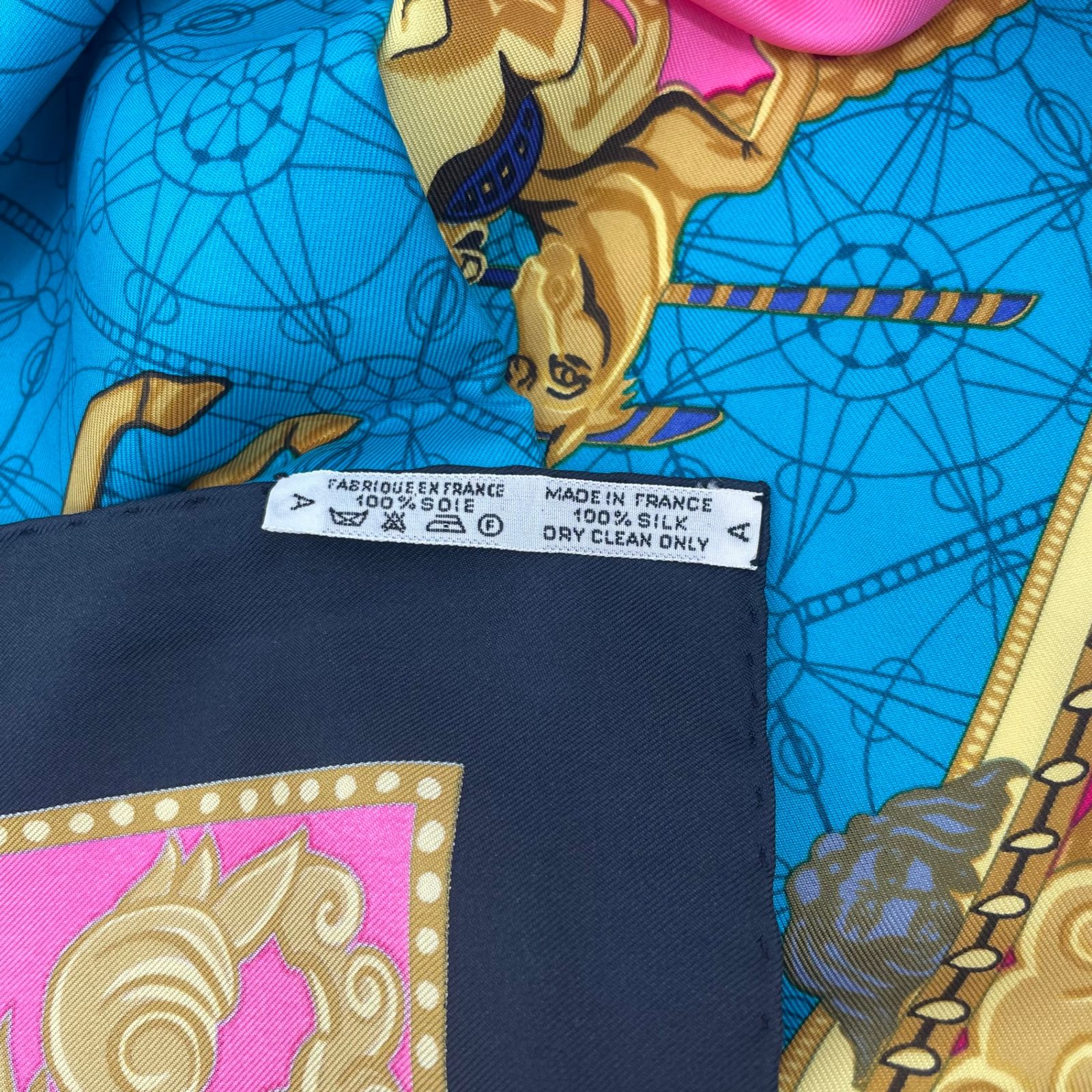  HERMES エルメス スカーフ シルク カレ90 LES BISS ONE DEVENISE ヴェニスの船乗り マルチ バンダナ スカーフ 小物