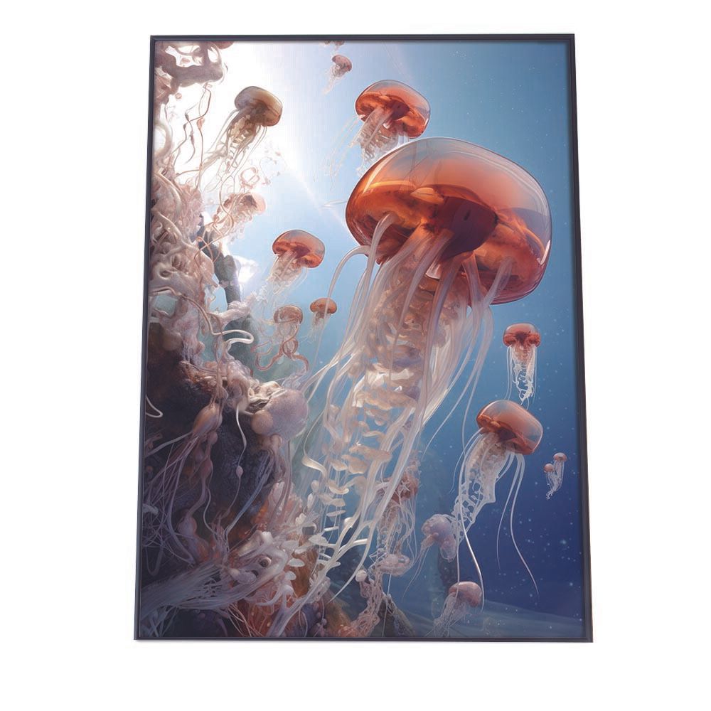 A1サイズ（約59x84cm）】【lh-poster-2686】クラゲ 小売 ポスター