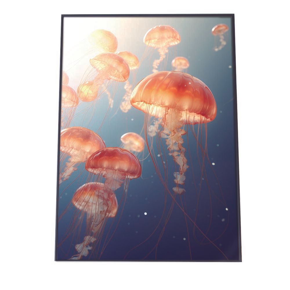 B3サイズ（約36x51cm）】【lh-poster-2690】クラゲ ポスター