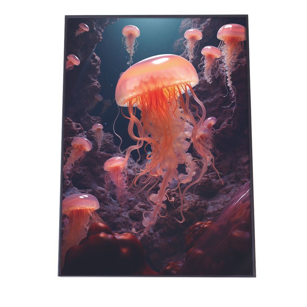 B2サイズ（約51x73cm）】【lh-poster-2693】クラゲ ポスター