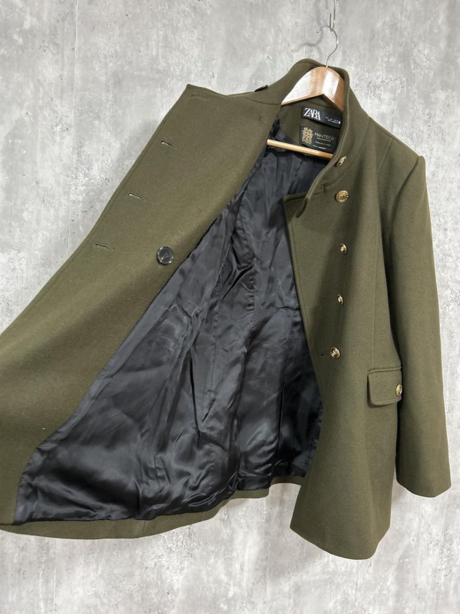 【未使用】 BALMAIN　ナポレオンコート 金ボタン　定価49万 バルマン ナポレオンコート ブラック メンズ SIZE 46 BALMAIN 中古