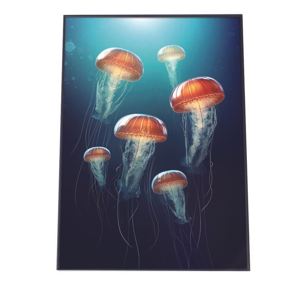 A3サイズ（約30×42cm）】【lh-poster-2701】クラゲ ポスター