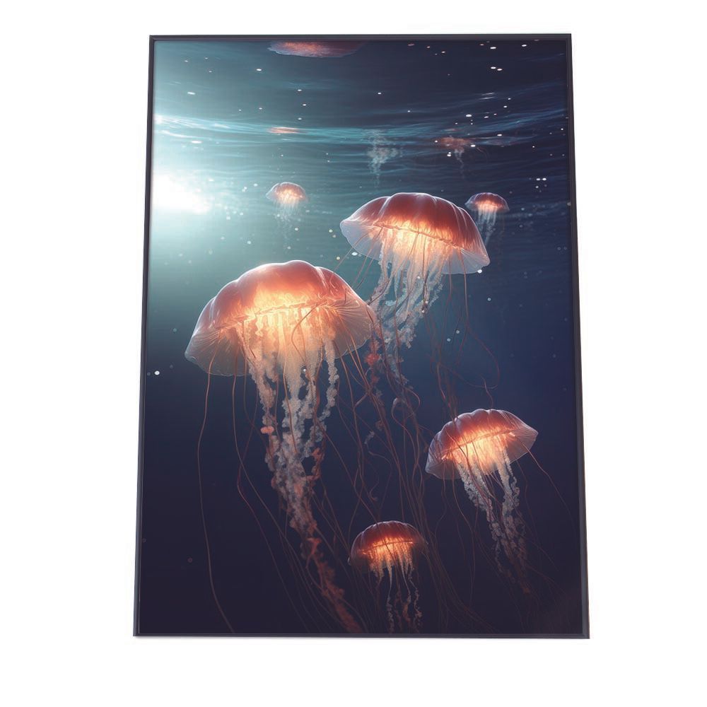 B1サイズ（約73x103cm）】【lh-poster-2710】クラゲ ポスター