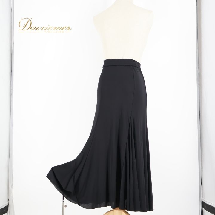 社交ダンス 衣装 スカート ブラック系 チャコットロイヤルダンス