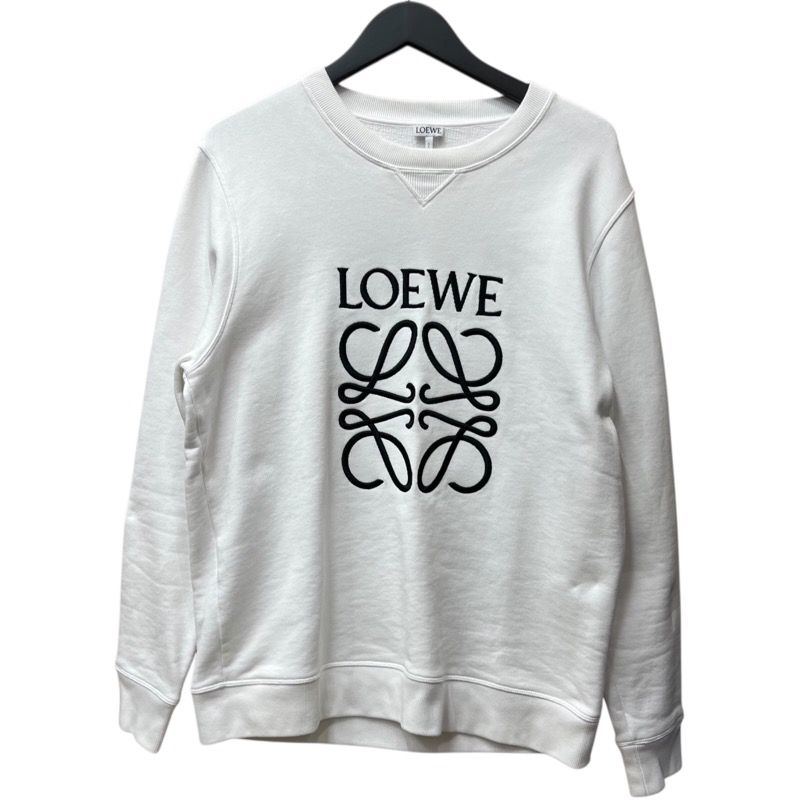 ロエベ LOEWE アナグラム刺繍スウェットシャツ H6109900CR ホワイト