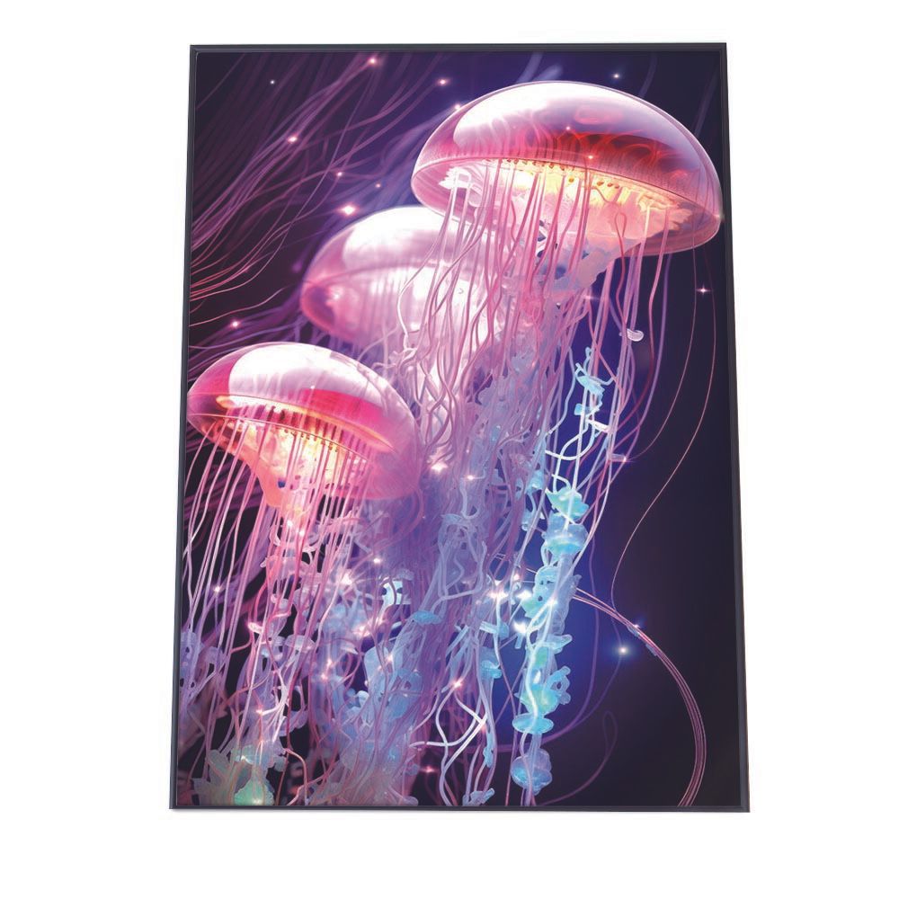 A2サイズ（約42x59cm）】【lh-poster-2746】【フレーム付き】電脳 LED