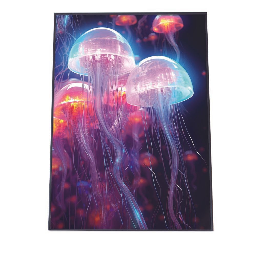 moon様確認用 A2サイズ（約42x59cm）】【lh-poster-2748】【フレーム付き】電脳 LED