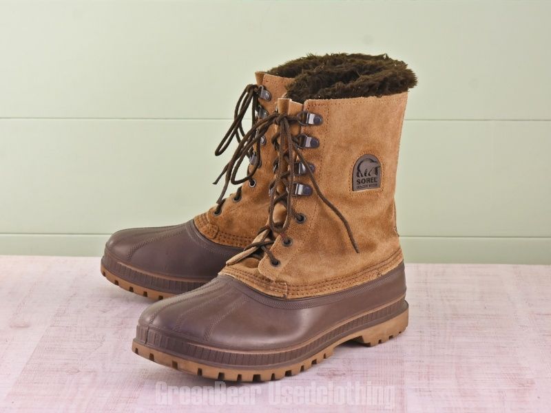 E225 USA製 SOREL ビンテージ スノーブーツ 茶 メンズ 11 29cm SOREL
