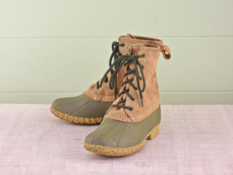 E 228 L.L.Bean ビーンブーツ スウェード 茶 レディース W 6 M 23 cm