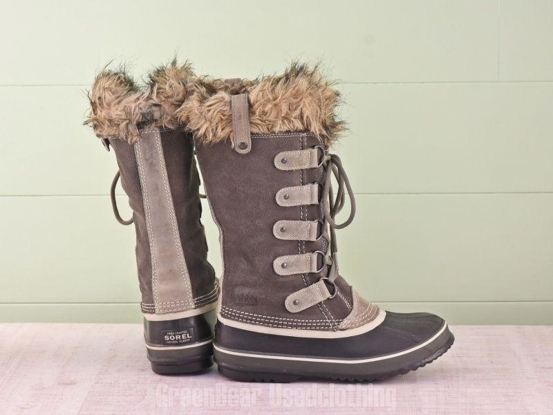 E 231 レディース SOREL スノーブーツ グレー 25 cm