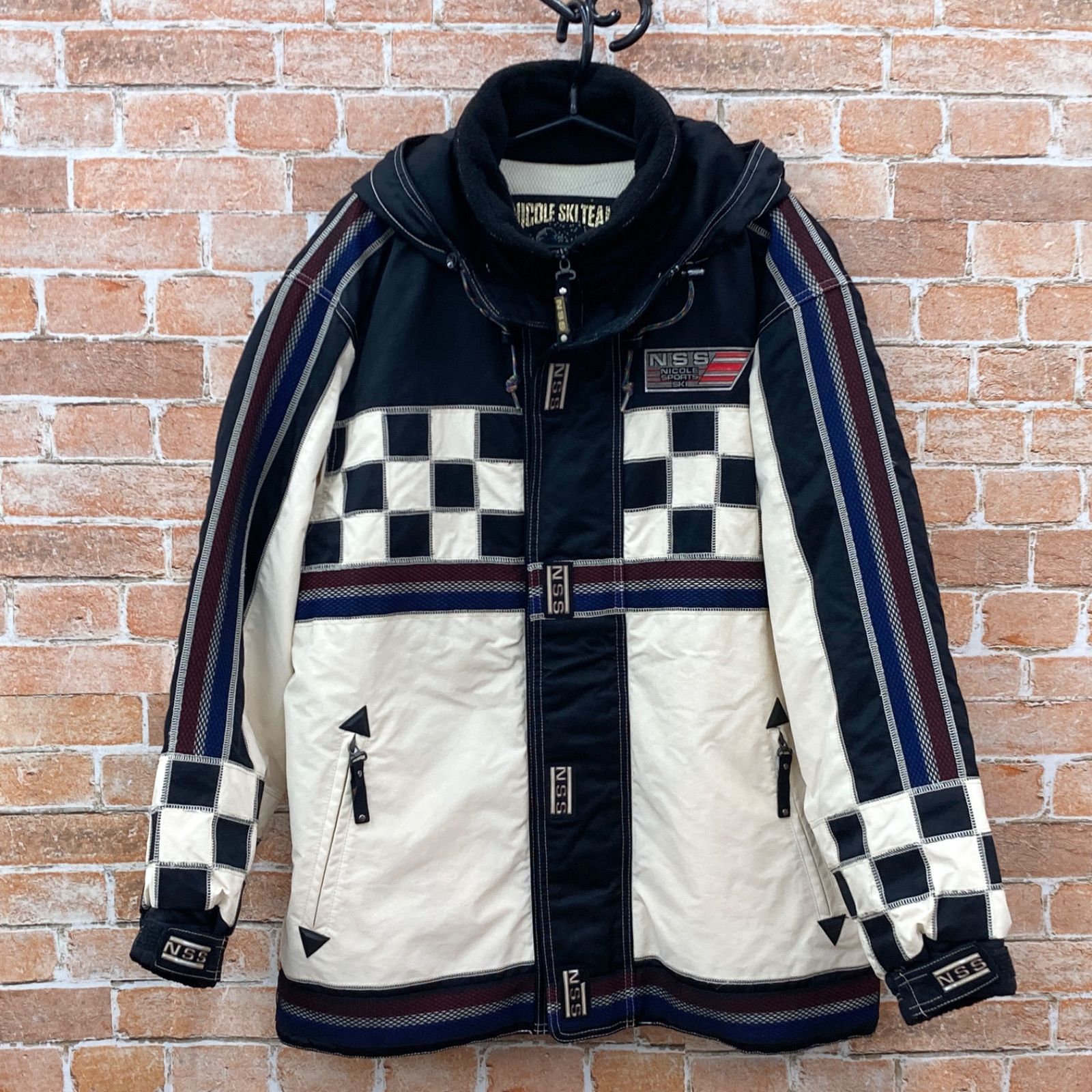 スキーウェア　ニコルスポーツ NICOLE SPORTS ニコルスポーツ ビンテージ スキーウェア L 黒 - メルカリ