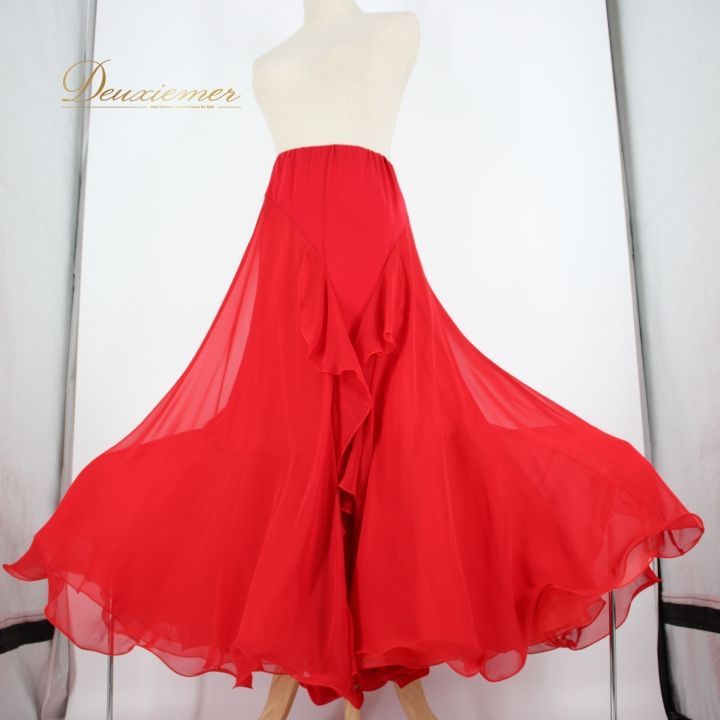 社交ダンス 衣装 スタンダード スカート レッスンウェア Create-Sun