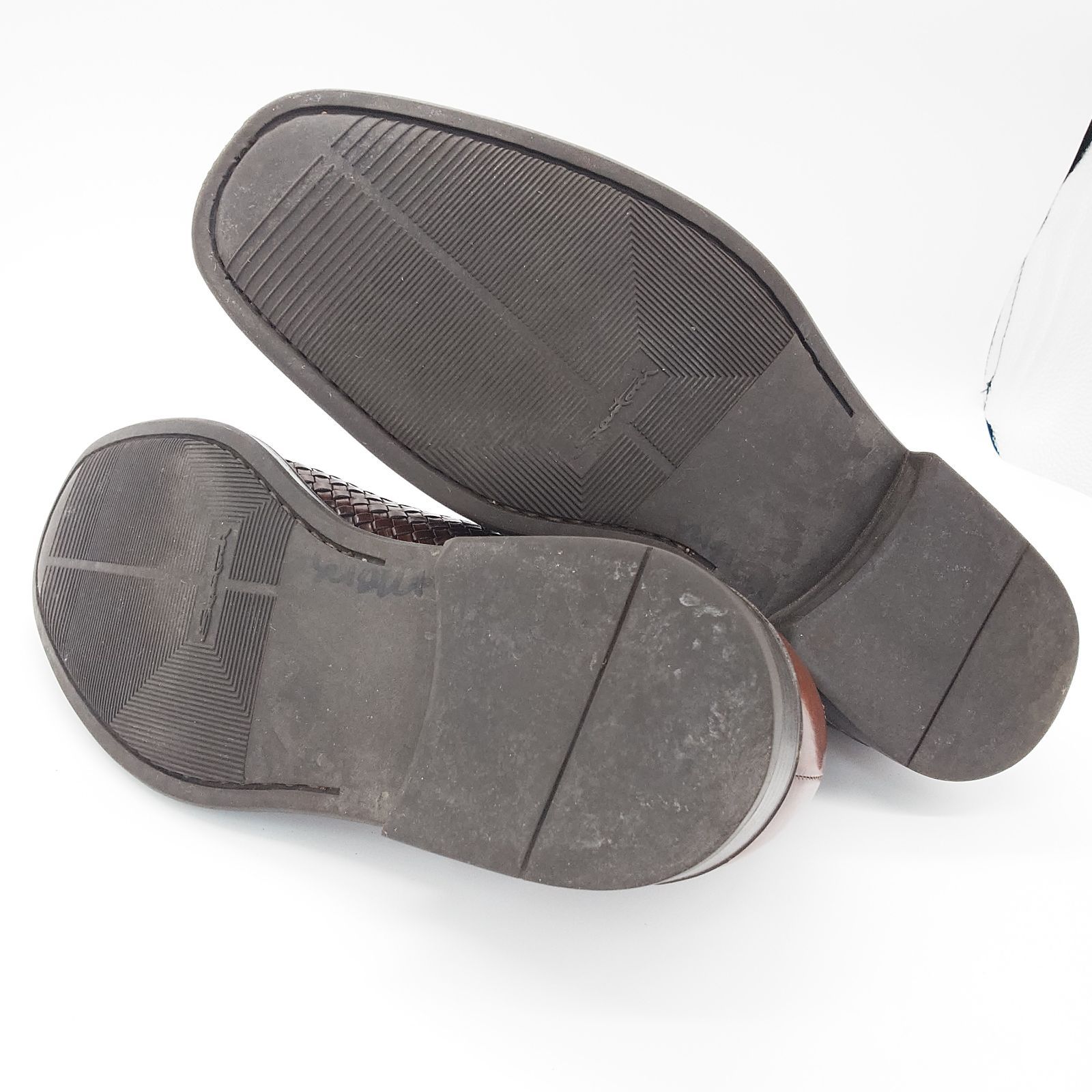 Santoni サントーニ ドレスシューズ 紳士靴 編み込みデザイン サイズ7