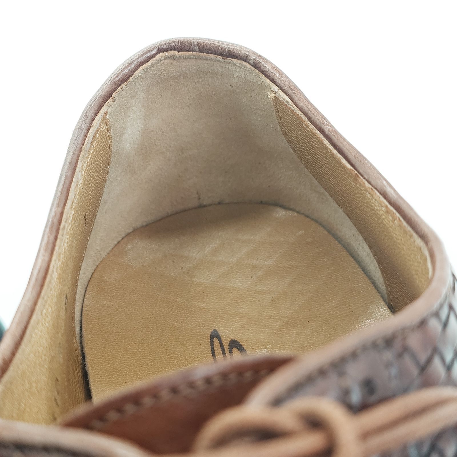 Santoni サントーニ ドレスシューズ 紳士靴 編み込みデザイン サイズ7