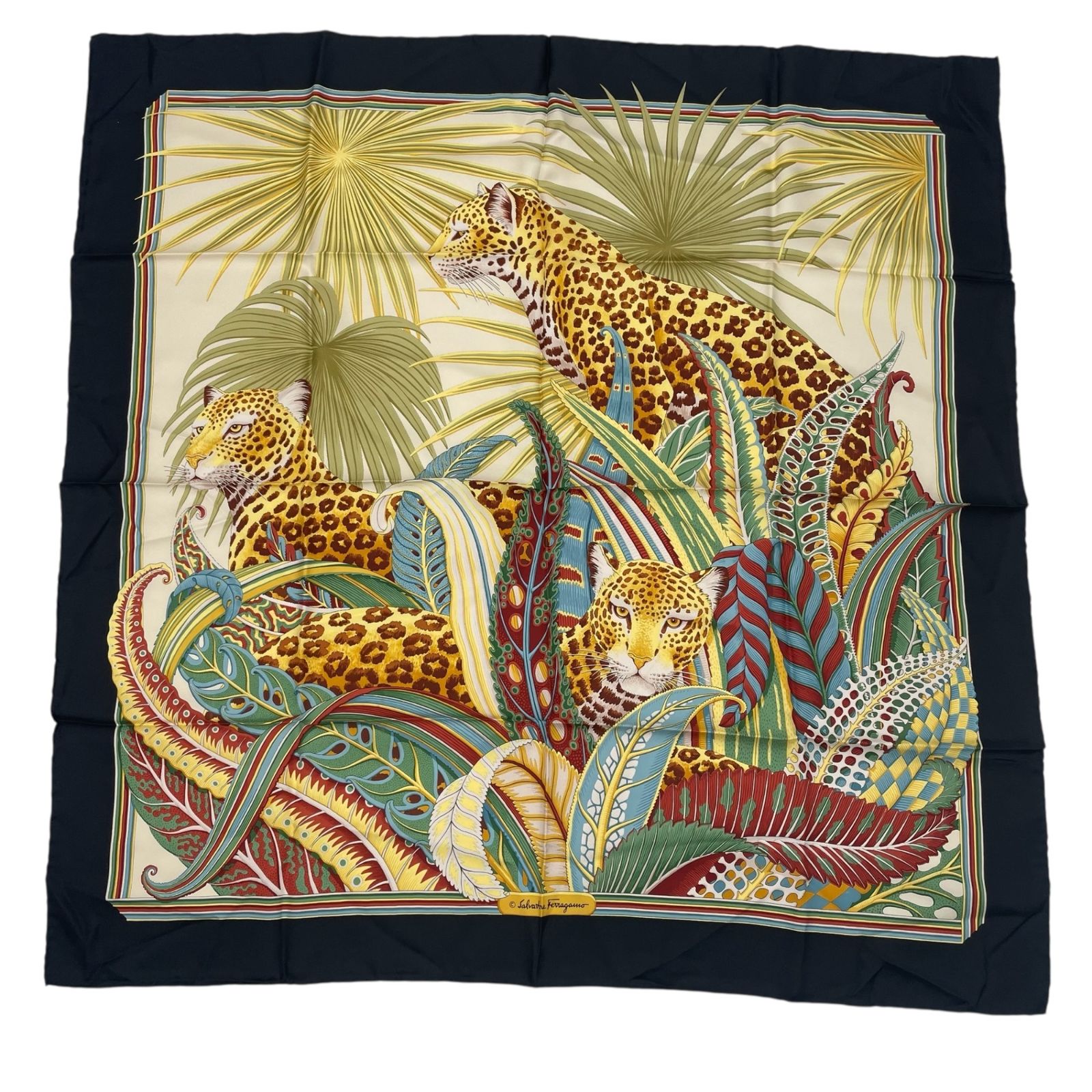 極美品 Salvatore Ferragamo サルヴァトーレ フェラガモ スカーフ