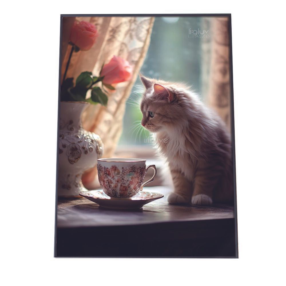 A3サイズ（約30×42cm）】【lh-poster-2761】ファンシーキャット ネコ