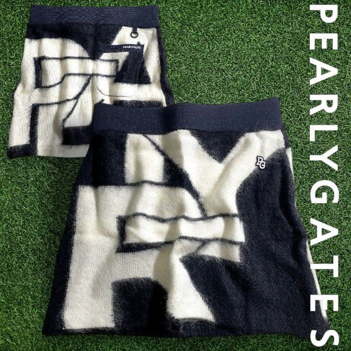 PEARLY GATES パーリーゲイツ ゴルフ モヘヤ混 ニット BIGロゴ柄