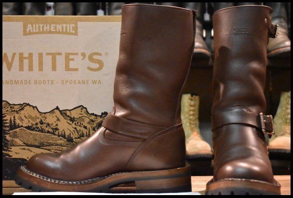 7.5 E WHITE S ホワイツ ノマド MB 9165-V ブラウン 茶 ビブラム100ダブル 11インチハイト エンジニア NOMAD ブーツ FK 401