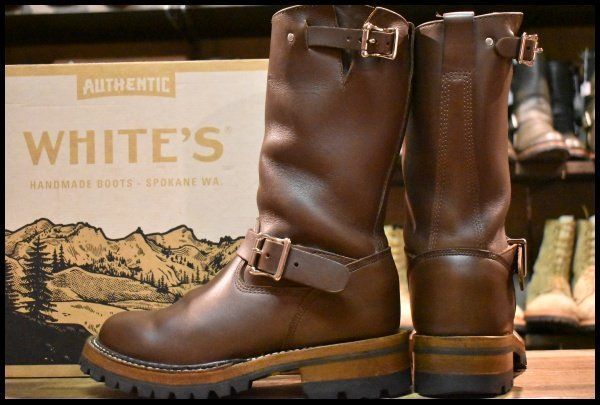  7 5 E WHITE S ホワイツ ノマド MB 9165 V ブラウン 茶 ビブラム100ダブル 11インチハイト エンジニア NOMAD ブーツ FK 401 エンジニアブーツ ブーツ 革靴