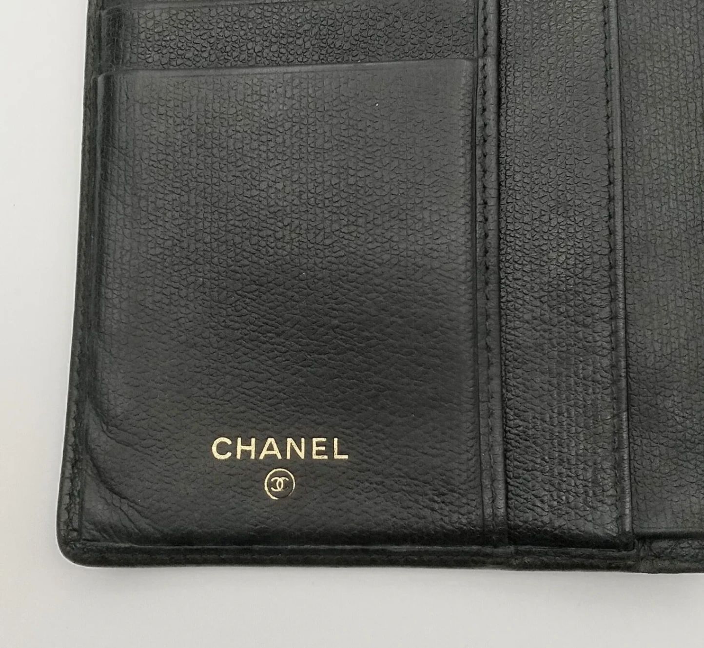 CHANEL シャネル 長財布 ココボタン 二つ折り財布 ブラック レザー