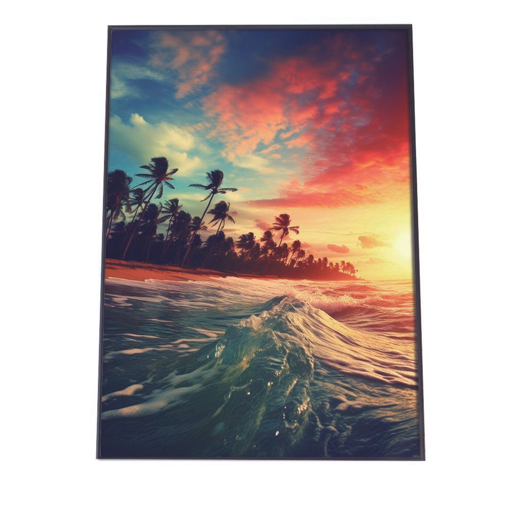 B2サイズ（約51x73cm）】【lh-poster-2781】【フレーム付き】海 beach