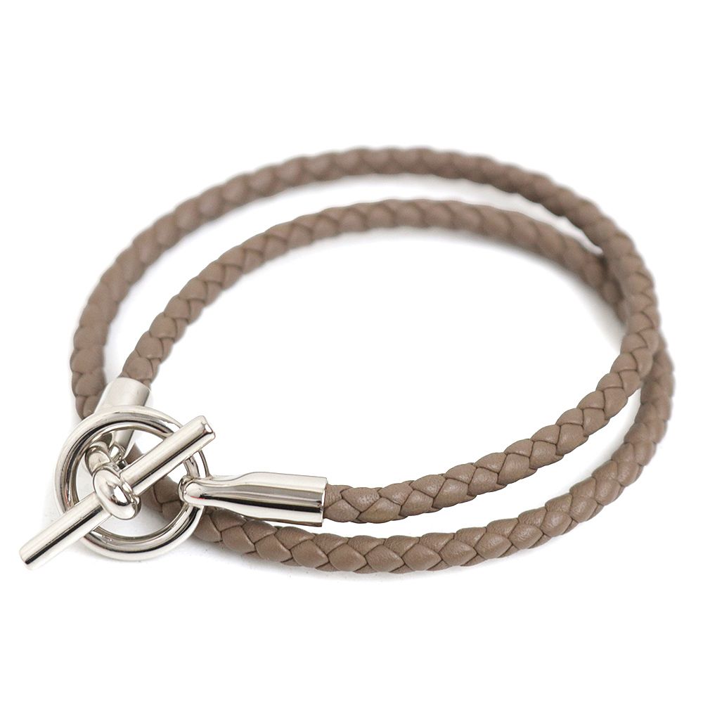 【未使用】　エルメス　ブレスレット　グレナン　エトープ　T2 エルメス グレナン ドゥブルトゥール 2連 ブレスレット ヴォースイフト