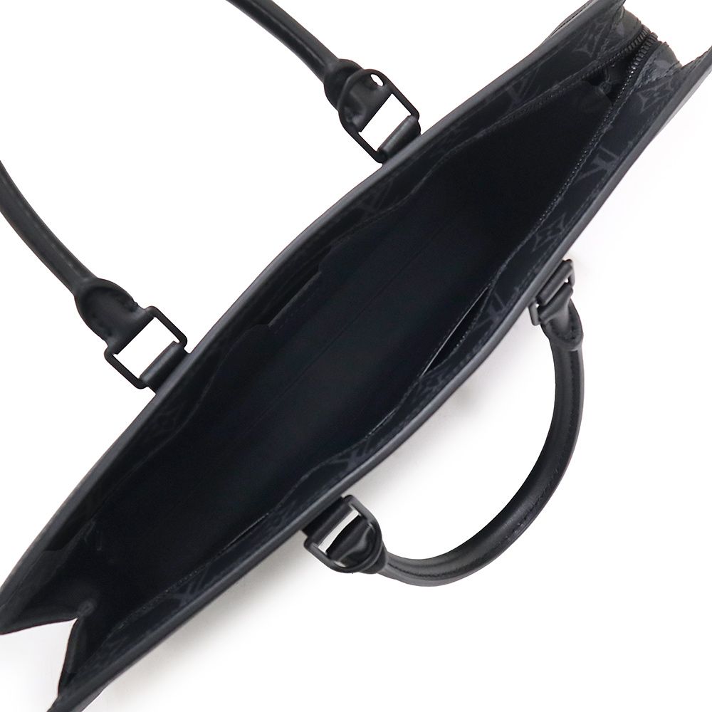  ルイ ヴィトン サックプラ ホリゾンタルジップ 2 WAY ショルダー 斜め掛け ビジネス ハンドバッグ モノグラムエクリプス ブリーフケース ブラック マットブラック金具 M 45265 LOUIS VUITTON ハンドバッグ バッグ