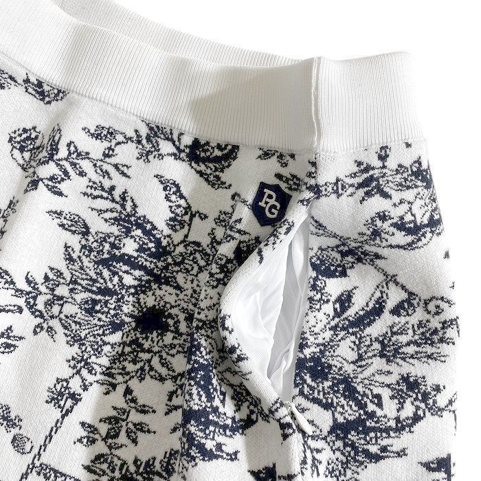 PEARLY GATES パーリーゲイツ ゴルフ ウォームコットン リブ切替 花柄