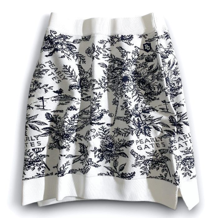 PEARLY GATES パーリーゲイツ ゴルフ ウォームコットン リブ切替 花柄