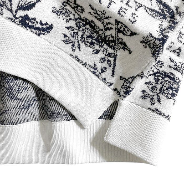 PEARLY GATES パーリーゲイツ ゴルフ ウォームコットン リブ切替 花柄