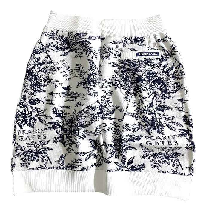 PEARLY GATES パーリーゲイツ ゴルフ ウォームコットン リブ切替 花柄