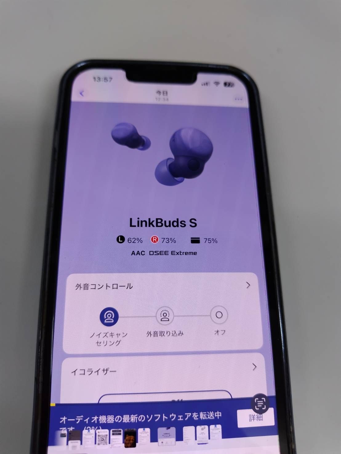 現状品】SONY LinkBuds S/WF-LS900N/YY2950/ワイヤレスイヤホン