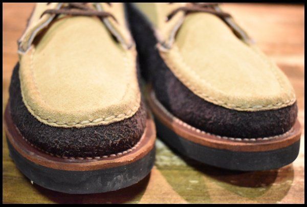  7 5 EE RUSSELL ラッセルモカシン スポーティングクレーチャッカ ツートン スエード ネイビー ララミー ブーツ FK 431 ワークブーツ ブーツ 革靴