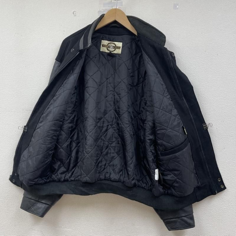 古着 NORTH END カナダ製 メルトンウール 袖 レザー スタジャン