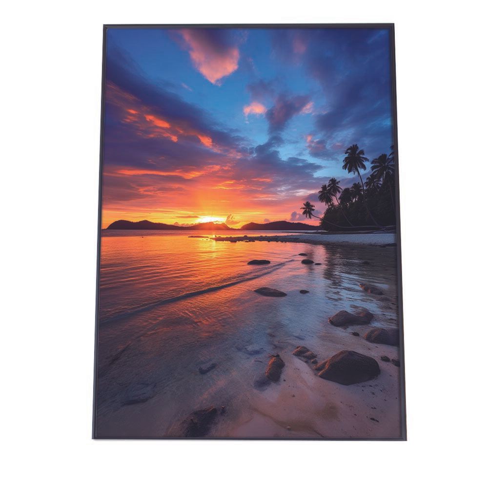 うみ品 B3サイズ（約36x51cm）】【lh-poster-2829】【フレーム付き】海 beach