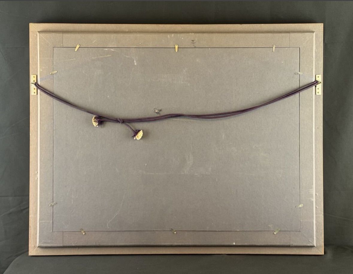 小阪謙造「東大寺法華堂」油彩 20号 大作 1986年制作 直筆サイン入り