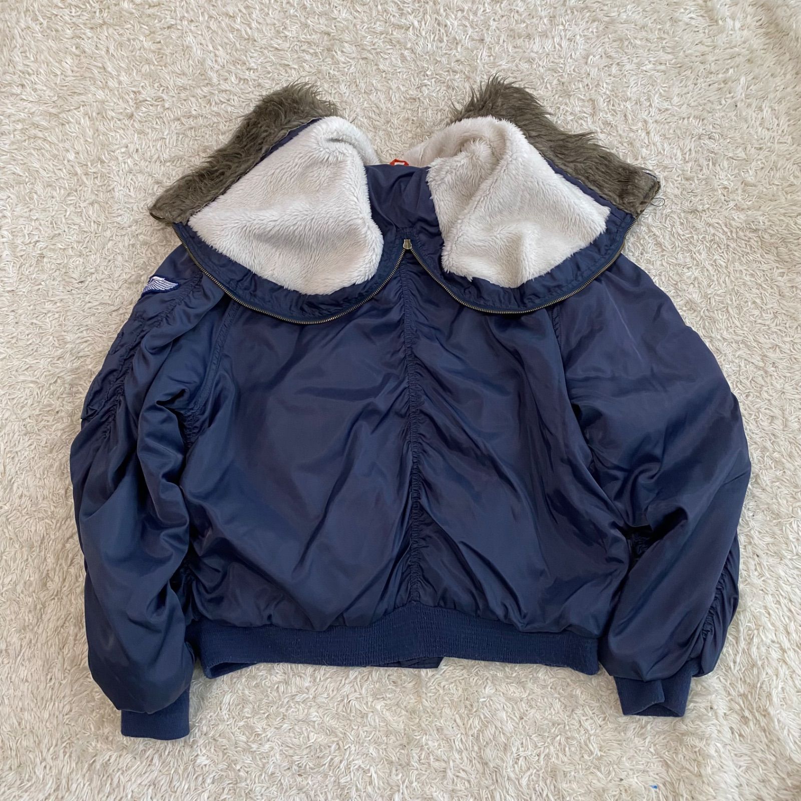 90s vintage N-2B N2B flight bomber JKT military type flight jacket