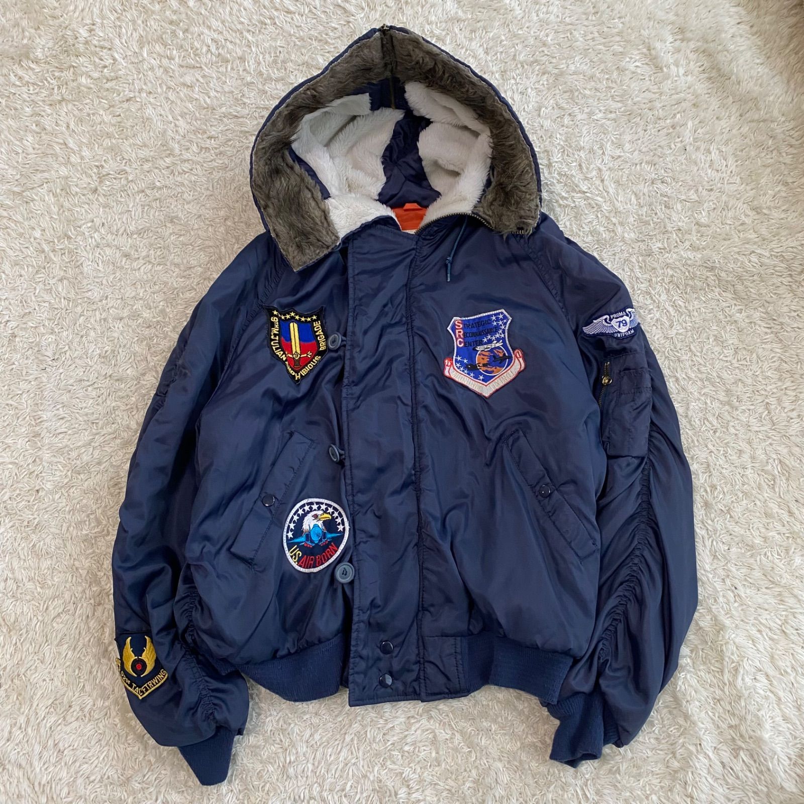 【ビンテージ】 N-2B フライトジャケット 短丈 90s vintage N-2B N2B flight bomber JKT military type flight jacket
