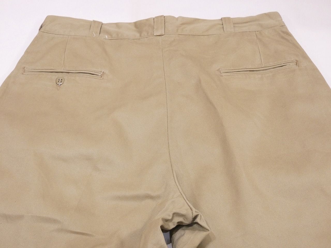 60s 70s US.ARMY トラウザー　チノパン ヴィンテージ　32×33 ナム戦 実物 70s ビンテージ US ARMY コットン ツイル チノ トラウザー