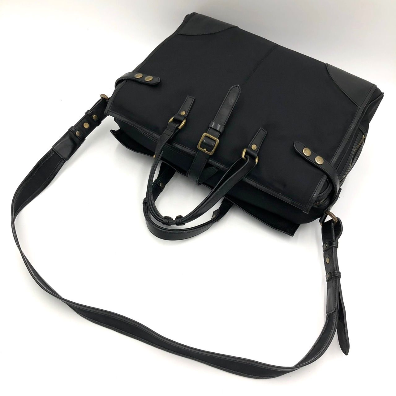 美品】輪怐 Lin-ku リンクトートバッグ 2way 黒 ブラック ビジネス 