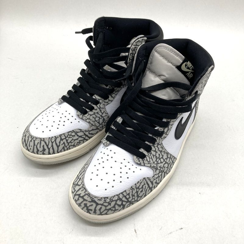 Nike ナイキ スニーカー Air Jordan 1 High OG White Cement Safari