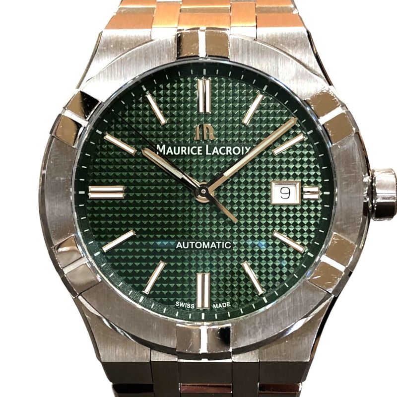 モーリス ラクロア MAURICE LACROIX アイコン オートマティック デイト 42 mm AI 6008 SS 002 630 1 ステンレススチール メンズ 腕時計